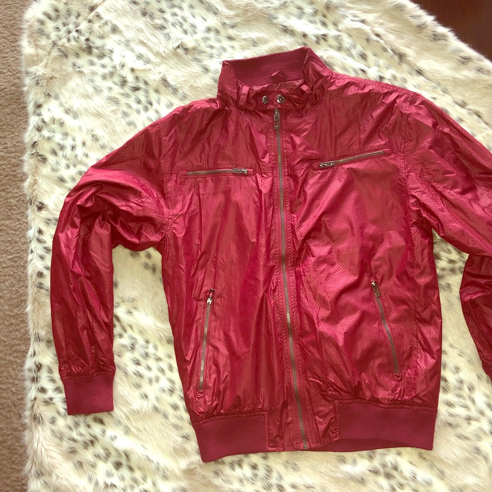 Mens Lightweight Jacket - Deep Red